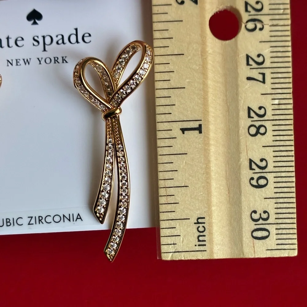 KATE SPADE Earrings,Kate Spade Gold Bow Earrings